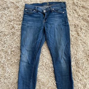 7 for all man kind skinny jeans size 29